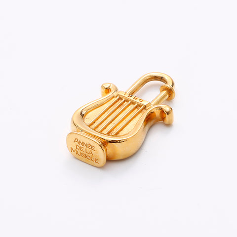 HERMES HERMES CADENA HARP CHARM GOLD WS7540