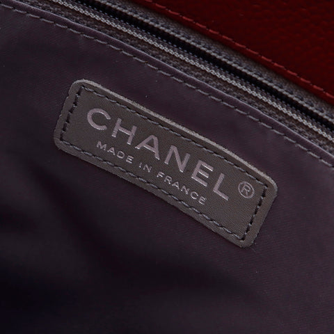 シャネル CHANEL キャビアスキン 18番台 ショルダーバッグ レッド WS7542