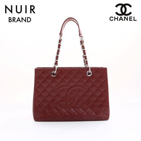 シャネル CHANEL キャビアスキン 18番台 ショルダーバッグ レッド WS7542