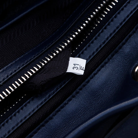 Prada Leather Backpack/Daypack海军WS7551