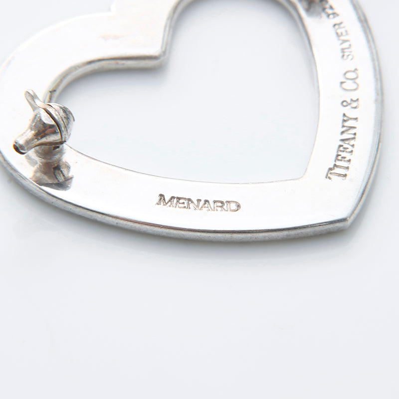 632.Tiffany & Co.ティファニー　 フルハートブローチ シルバー 632.Tiffany & Co.ティファニー フルハートブローチ シルバー