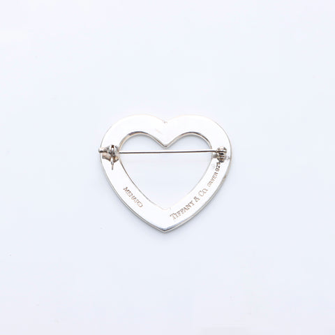 TIFFANY&Co. heart Brooch Silver WS7562