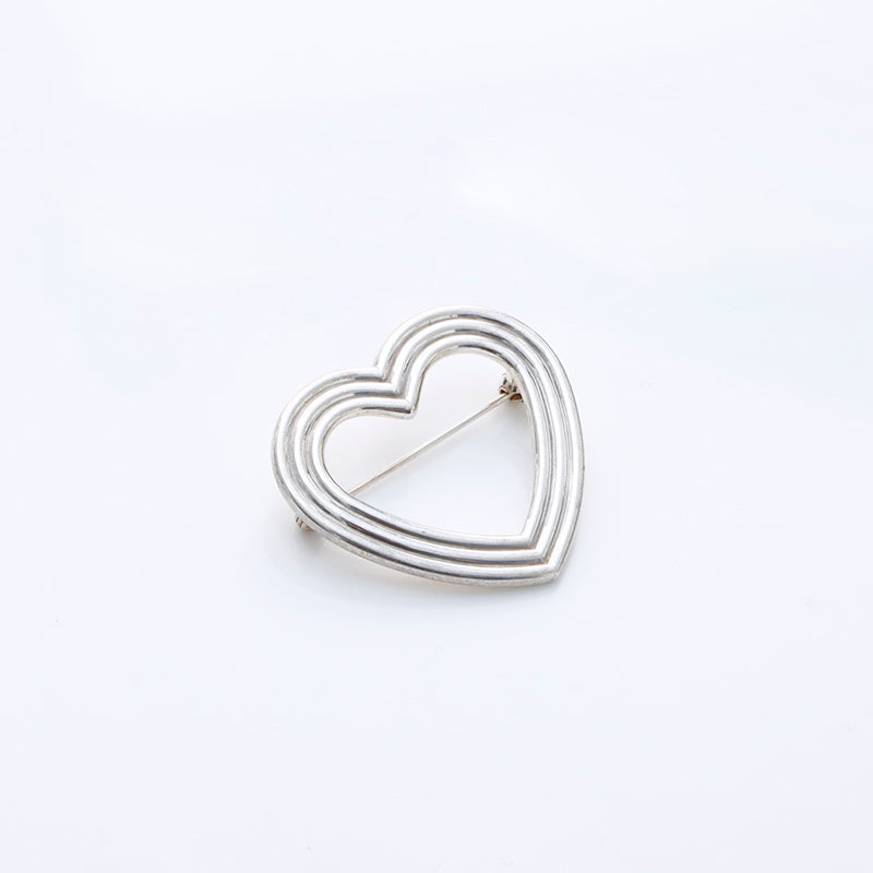 ティファニー TIFFANY&Co. ハート ブローチ シルバー WS7562