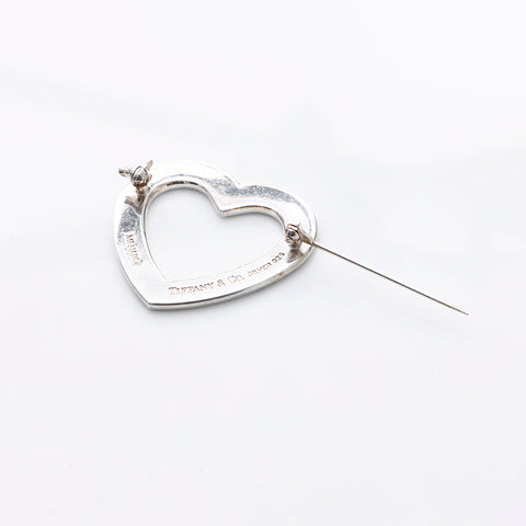 TIFFANY&Co. heart Brooch Silver WS7562