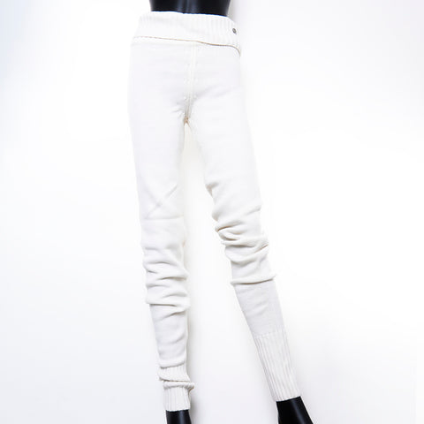 Chanel Size:38 Wool Knit Pants White WS7571