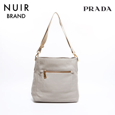 PRADA Shoulder Bag Beige WS7574