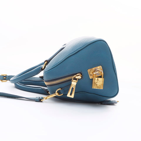 PRADA 2way Shoulder Handbag Blue WS7579