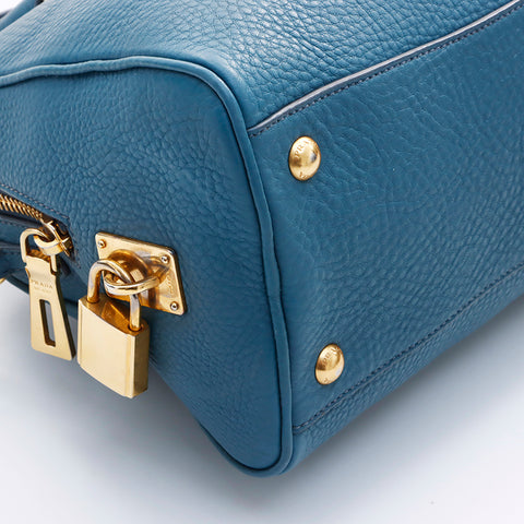 PRADA 2way Shoulder Handbag Blue WS7579