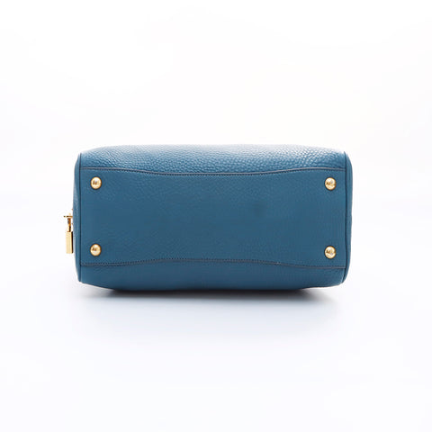 PRADA 2way Shoulder Handbag Blue WS7579