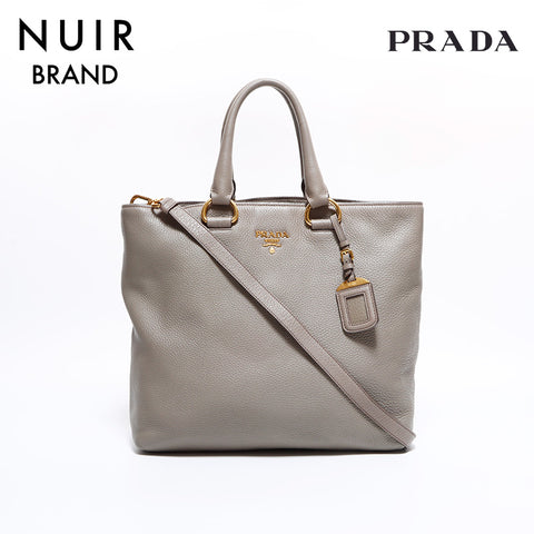 PRADA 2way handbag beige WS7583