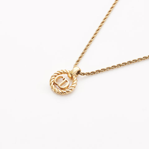 Christian Dior Logo Collier Gold WS7585