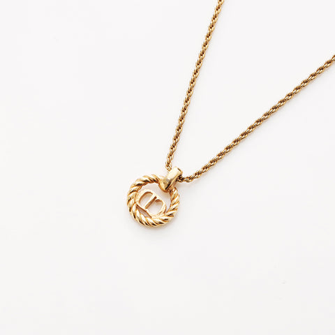 Christian Dior logo Necklace gold WS7585