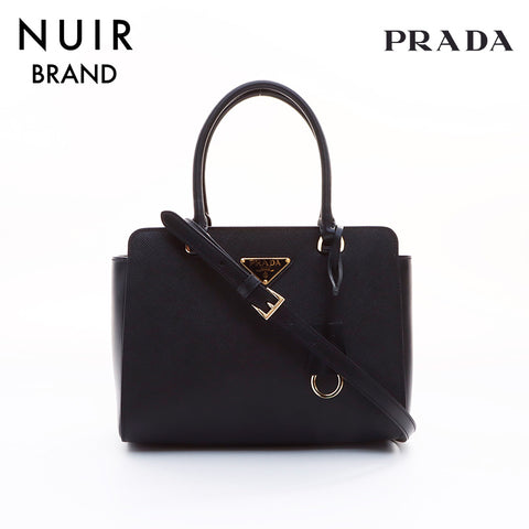 PRADA 2way Handbag Black WS7606