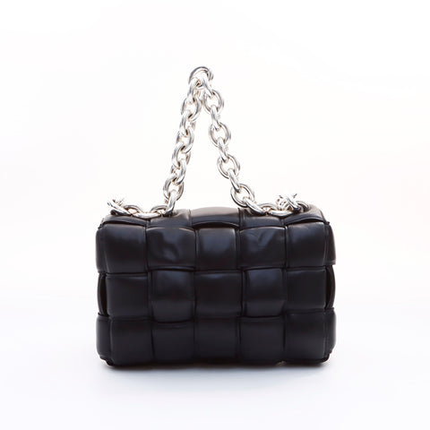 ボッテガヴェネタ BOTTEGAVENETA カセット チェーン シルバー ショルダーバッグ ブラック WS7608 – NUIR VINTAGE