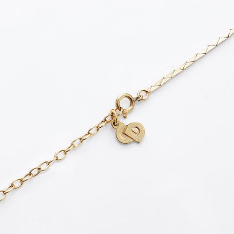 Christian Dior Rhingestone Collier Gold WS7609