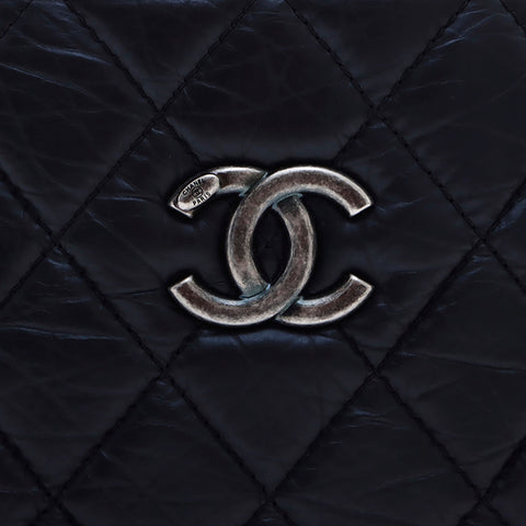 シャネル CHANEL 16番台 チェーン シルバー金具 ショルダーバッグ ブラック WS7617