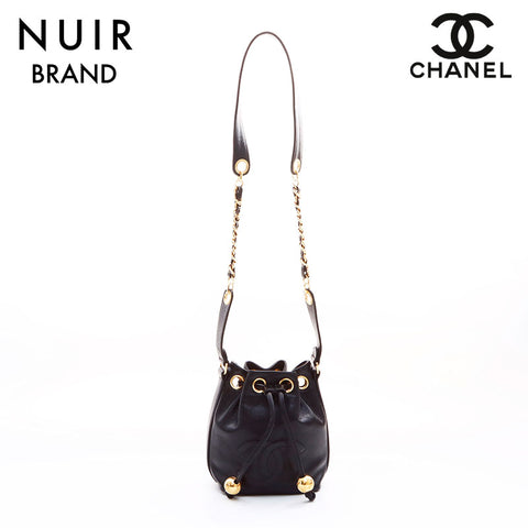 Chanel CHANEL No. 2 drawstring shoulder bag black WS7621
