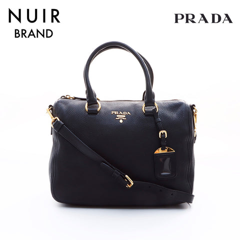 PRADA 2way Handbag Black WS7628