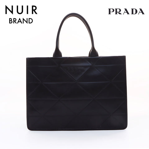 PRADA Symbol Logo Tote Bag Black WS7630