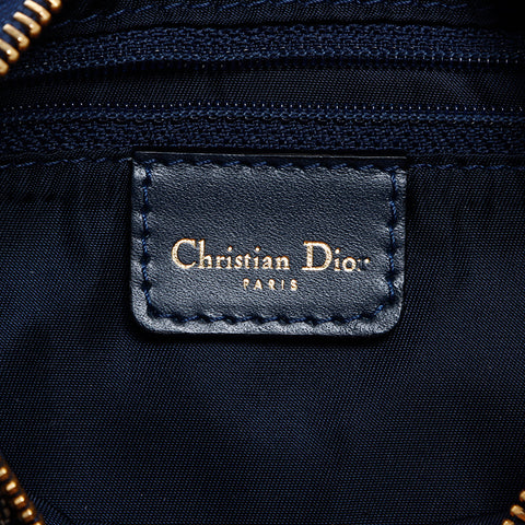 クリスチャンディオール Christian Dior トロッター ハンドバッグ ネイビー WS7649