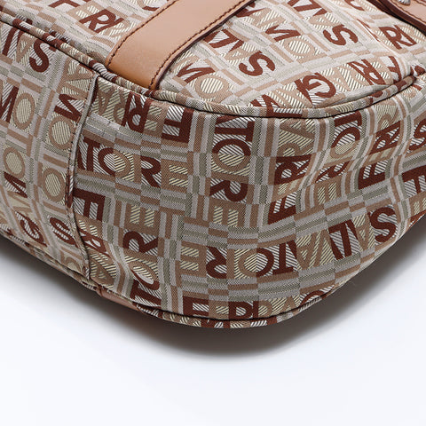 Salvatore Ferragamo Salvatore Ferragamo全面图案帆布肩袋米色WS7651