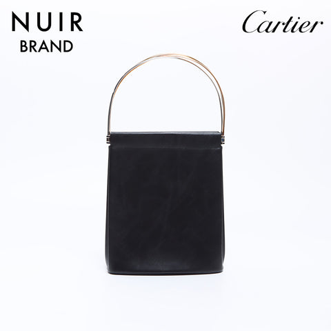 Cartier Trinity Leather Handbag Black WS7652