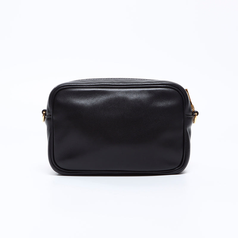 リボンプラダショルダーバッグ正規品 PRADA プラダ リボン ミニショルダーバッグ ナイロン ブラック