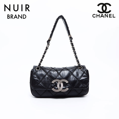 Chanel Coco Mark Matelasse No. 12 SV hardware shoulder bag black WS7670