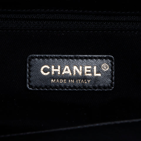 シャネル CHANEL ココマーク キャビアスキンマトラッセトート24番台 ハンドバッグ ブラック WS7672