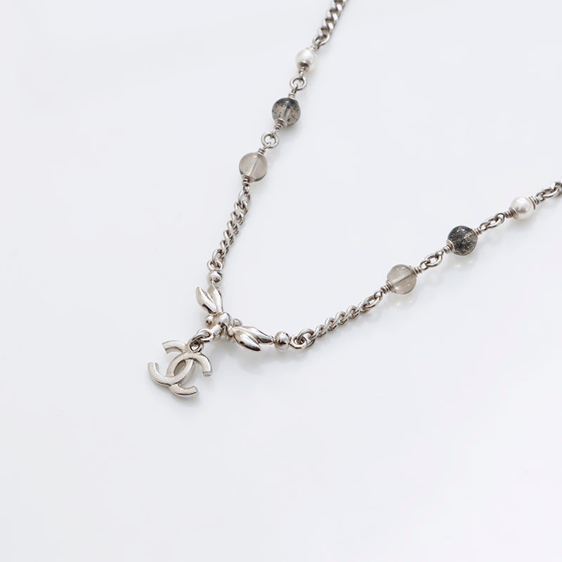 シャネル CHANEL ココマークラインストーンパール ネックレス