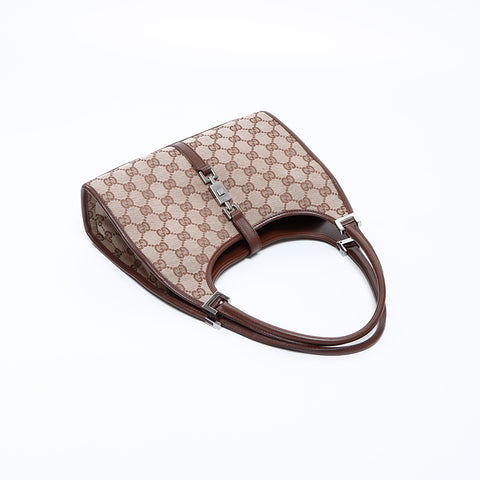 グッチ GUCCI ジャッキー GGキャンバス ハンドバッグ ベージュ WS7676 – NUIR VINTAGE