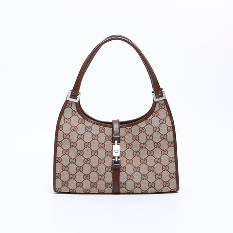 グッチ GUCCI ジャッキー GGキャンバス ハンドバッグ ベージュ WS7676 – NUIR VINTAGE