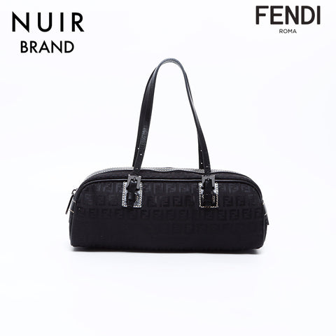 フェンディ FENDI ズッカ ハンドバッグ ブラック WS7685