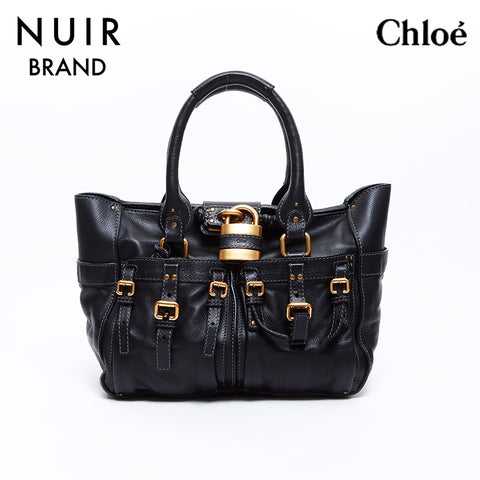 Chloe Pocket Shoulder Bag Black WS7687