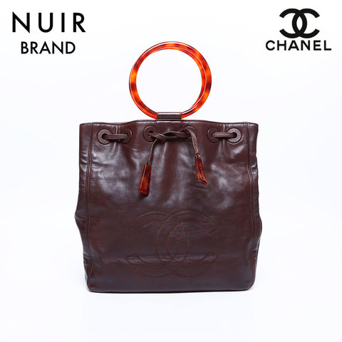 Chanel CHANEL No. 5 Coco Mark Handbag Brown WS7713