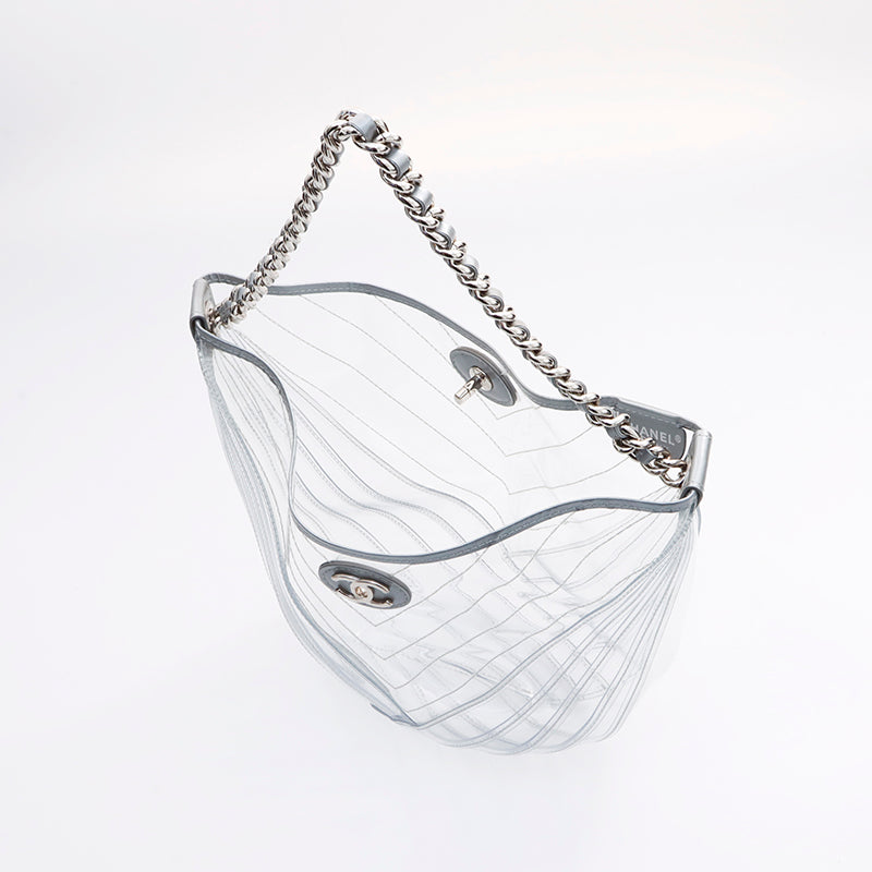 シャネル CHANEL ココマーク プラスチック透明 チェーン25番台