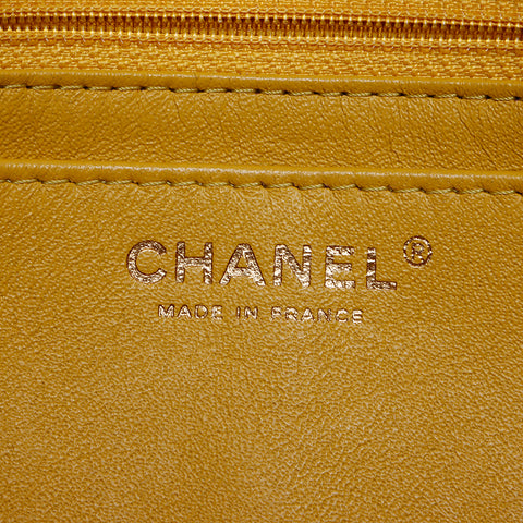 シャネル CHANEL ビジューココマーク マトラッセ 14番台 ショルダーバッグ イエロー WS7730