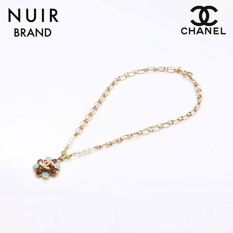 シャネル CHANEL ラインストーンココマーク花モチーフパール０５P ネックレス マルチカラー WS7735 – NUIR VINTAGE