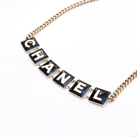 シャネル CHANEL CHANELココマークB22 チェーン ベルト ゴールド ブラック ホワイト WS7740