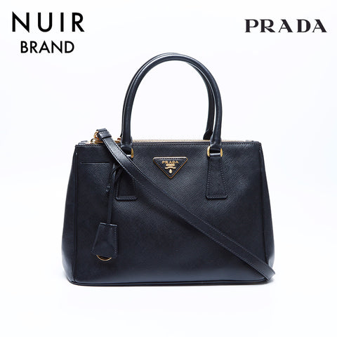 PRADA 2way Safino Shoulder Bag Black WS7750