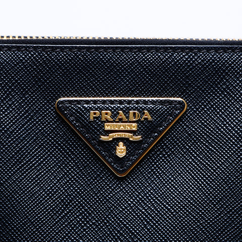 プラダ PRADA 2way サフィーノ ショルダーバッグ ブラック WS7750