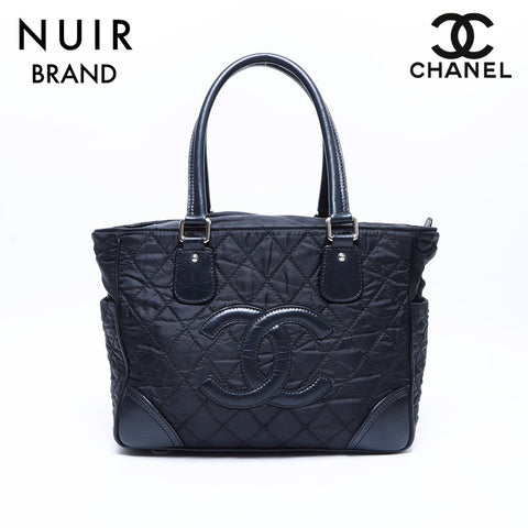 Chanel CHANEL No. 11 Nylon Tote Coco Mark Shoulder Bag Black WS7753