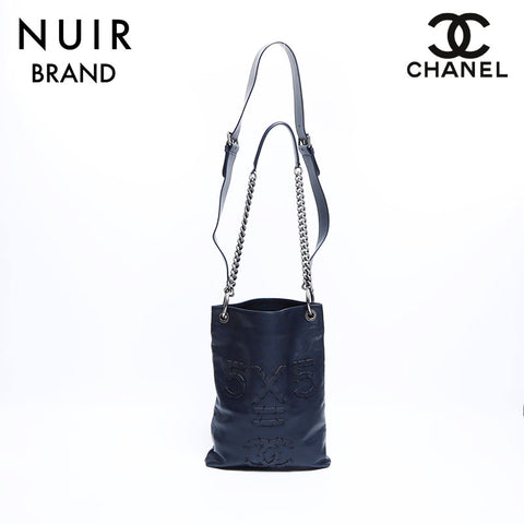 シャネル CHANEL 21番台 OSER SANS POSER ショルダーバッグ ブラック WS7754