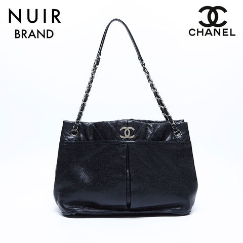 シャネル CHANEL 20番台 シルバー金具 ショルダーバッグ ブラック WS7778