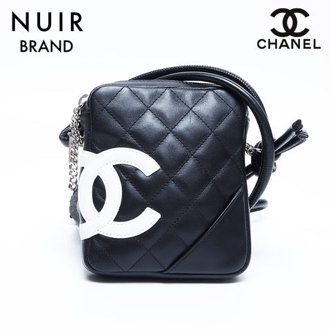 シャネル CHANEL 9番台 カンボンライン ショルダーバッグ ブラック ...