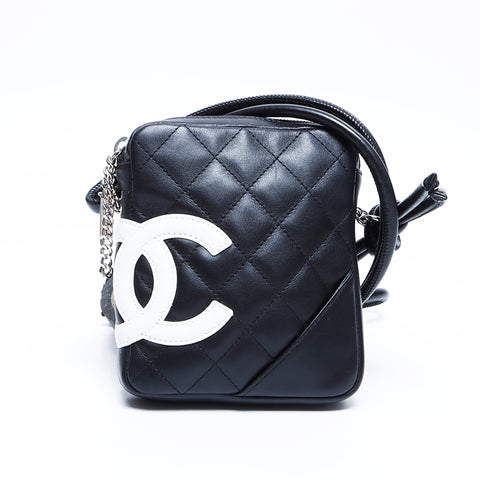 シャネル CHANEL 9番台 カンボンライン ショルダーバッグ ブラック WS7786