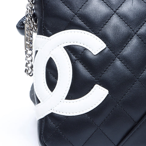 シャネル CHANEL 9番台 カンボンライン ショルダーバッグ ブラック WS7786