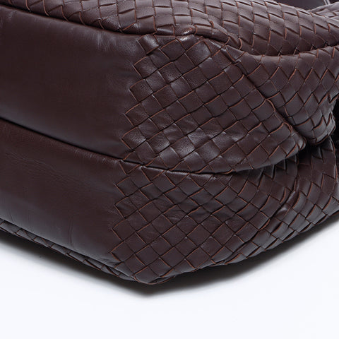 ボッテガヴェネタ BOTTEGAVENETA イントレチャート カンパーナ ショルダーバッグ ブラウン WS7813