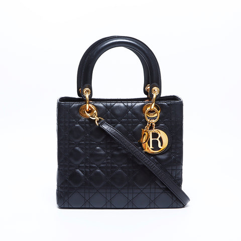 克里斯蒂安·迪奥（Christian Dior Lady）Dior 2way皮革肩带黑色WS7821