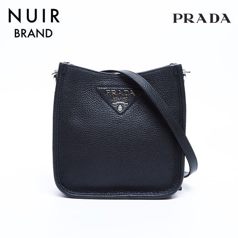 プラダ PRADA ポシェット シルバー金具 ショルダーバッグ ブラック WS7823